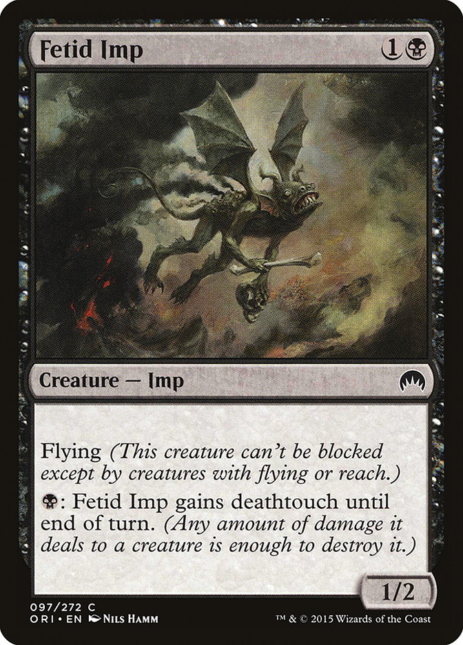 Magic the Gathering Card - Fetid Imp - MTG Circle