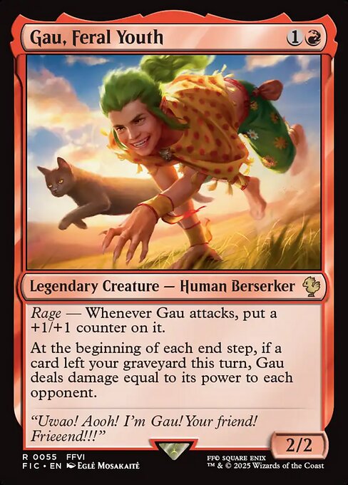 Magic the Gathering Card - Gau, Feral Youth - MTG Circle