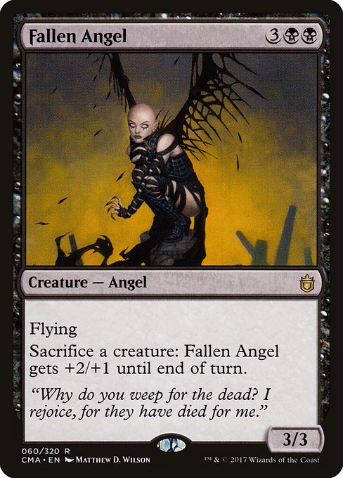 Magic the Gathering Card - Fallen Angel - MTG Circle