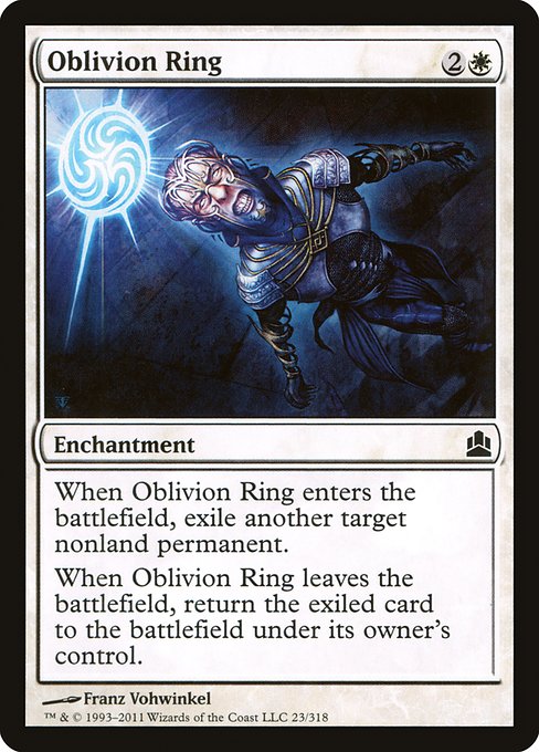 Magic the Gathering Card - Oblivion Ring - MTG Circle