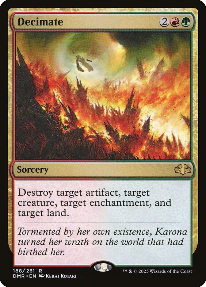 Magic the Gathering Card - Decimate - MTG Circle