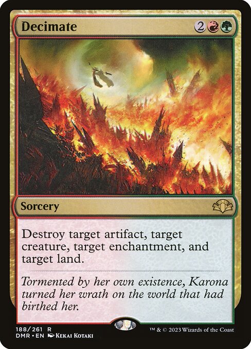 Magic the Gathering Card - Decimate - MTG Circle