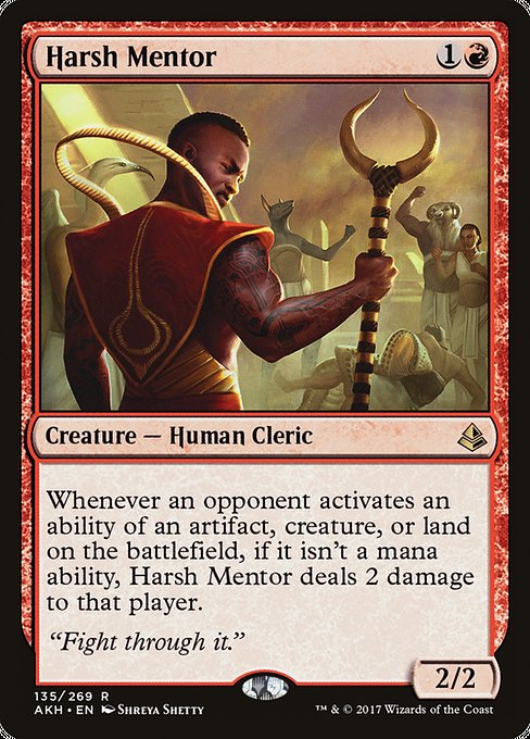 Magic the Gathering Card - Harsh Mentor - MTG Circle