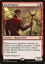 Magic the Gathering Card - Harsh Mentor - MTG Circle