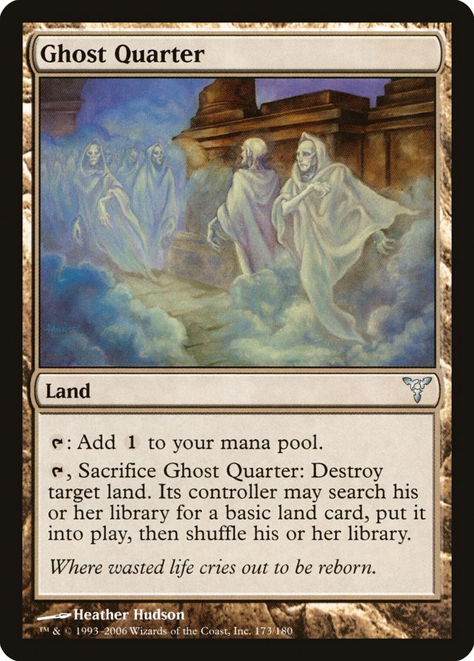 Magic the Gathering Card - Ghost Quarter - MTG Circle