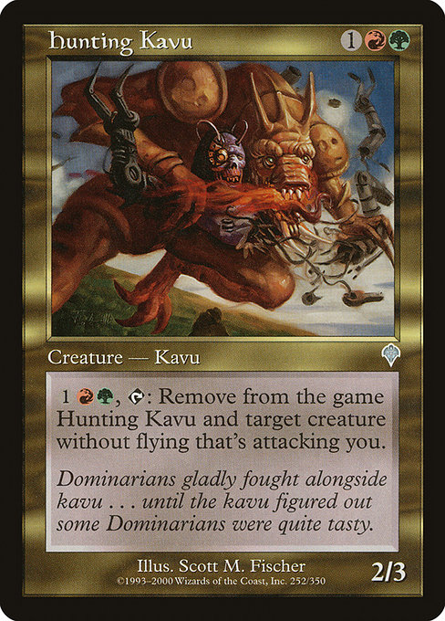 Magic the Gathering Card - Hunting Kavu - MTG Circle