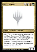 Magic the Gathering Card - The Wise Sable - MTG Circle