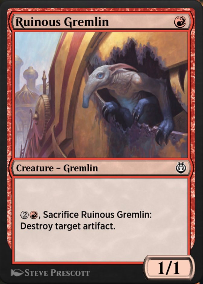 Magic the Gathering Card - Ruinous Gremlin - MTG Circle