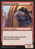 Magic the Gathering Card - Ruinous Gremlin - MTG Circle