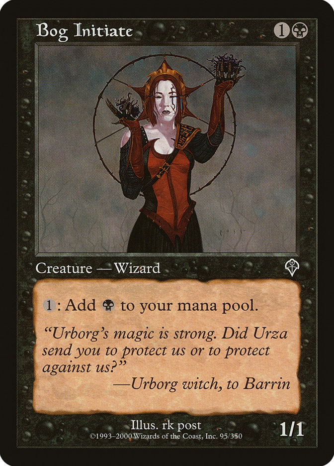 Magic the Gathering Card - Bog Initiate - MTG Circle