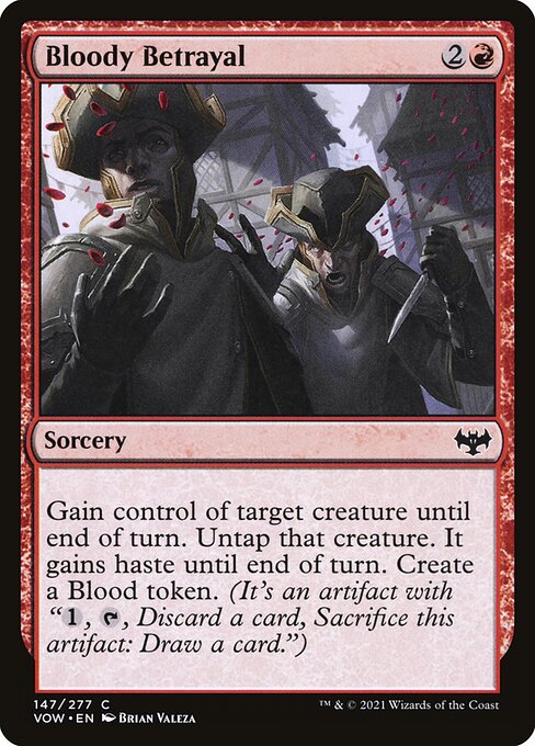 Magic the Gathering Card - Bloody Betrayal - MTG Circle