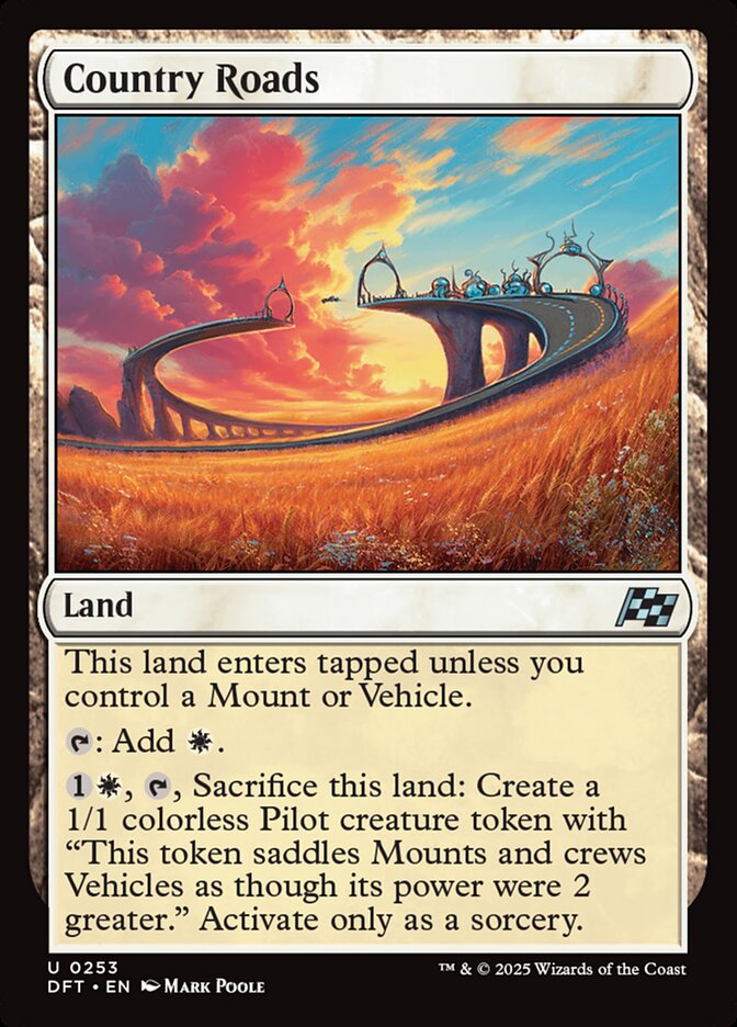 Magic the Gathering Card - Country Roads - MTG Circle