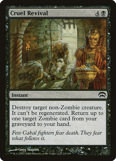 Magic the Gathering Card - Cruel Revival - MTG Circle