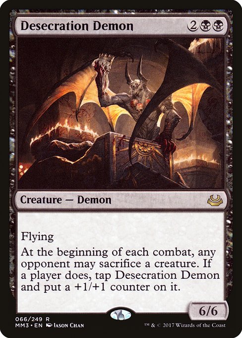Magic the Gathering Card - Desecration Demon - MTG Circle