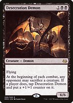 Magic the Gathering Card - Desecration Demon - MTG Circle