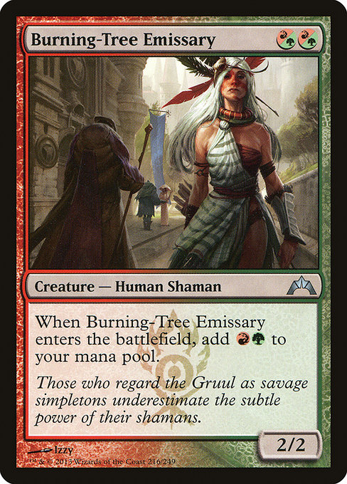 Magic the Gathering Card - Burning-Tree Emissary - MTG Circle