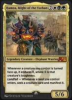 Magic the Gathering Card - Hamza, Might of the Yathan - MTG Circle