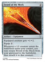 Magic the Gathering Card - Sword of the Meek - MTG Circle