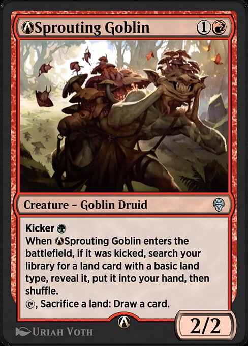 Magic the Gathering Card - A-Sprouting Goblin - MTG Circle