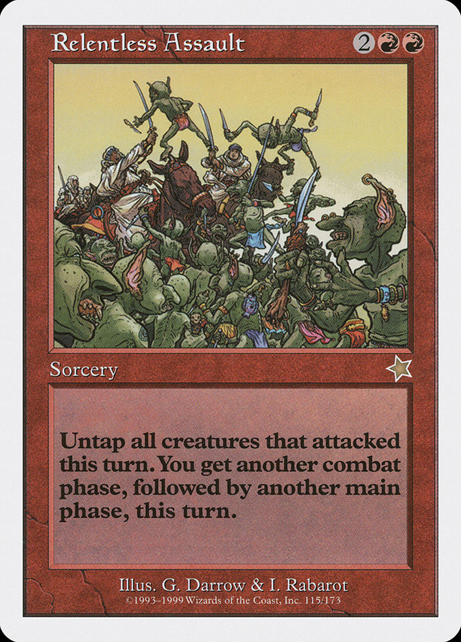 Magic the Gathering Card - Relentless Assault - MTG Circle