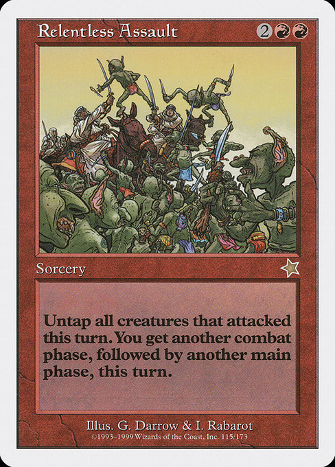Magic the Gathering Card - Relentless Assault - MTG Circle