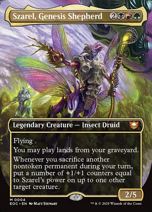 Magic the Gathering Card - Szarel, Genesis Shepherd - MTG Circle
