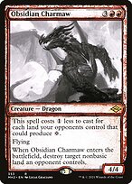 Magic the Gathering Card - Obsidian Charmaw - MTG Circle