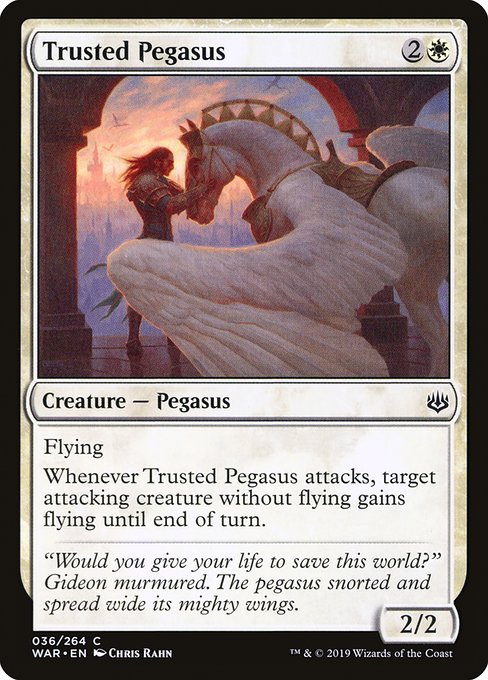 Magic the Gathering Card - Trusted Pegasus - MTG Circle