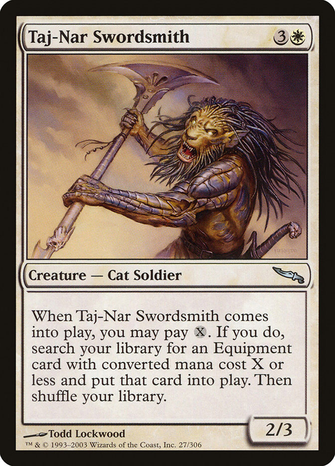 Magic the Gathering Card - Taj-Nar Swordsmith - MTG Circle