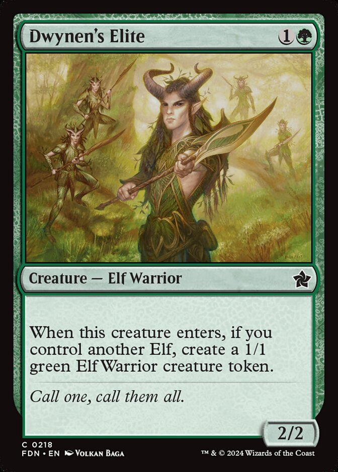 Magic the Gathering Card - Dwynen's Elite - MTG Circle