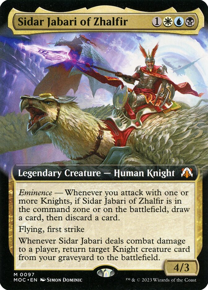 Magic the Gathering Card - Sidar Jabari of Zhalfir - MTG Circle