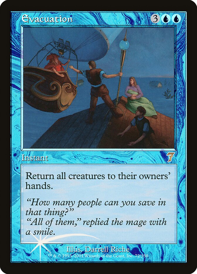 Magic the Gathering Card - Evacuation - MTG Circle