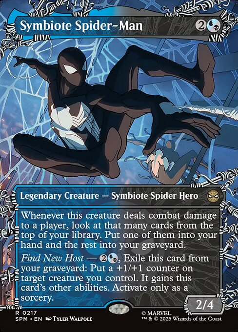 Magic the Gathering Card - Symbiote Spider-Man - MTG Circle