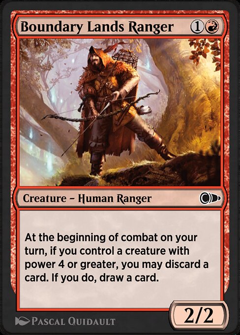 Magic the Gathering Card - Boundary Lands Ranger - MTG Circle