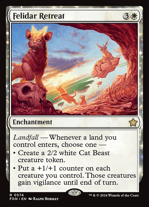 Magic the Gathering Card - Felidar Retreat - MTG Circle