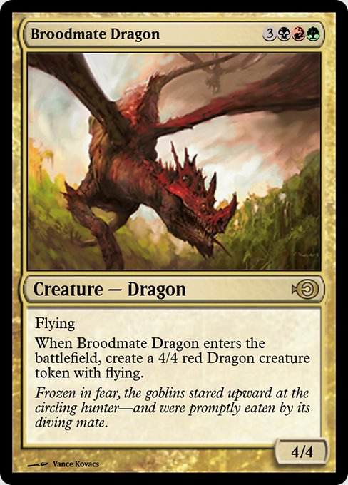 Magic the Gathering Card - Broodmate Dragon - MTG Circle