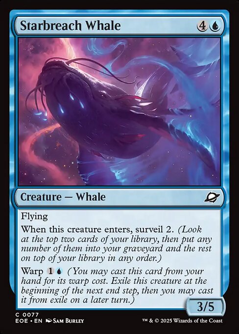 Magic the Gathering Card - Starbreach Whale - MTG Circle