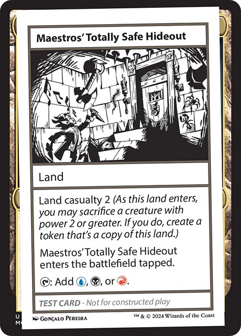 Magic the Gathering Card - Maestros' Totally Safe Hideout - MTG Circle