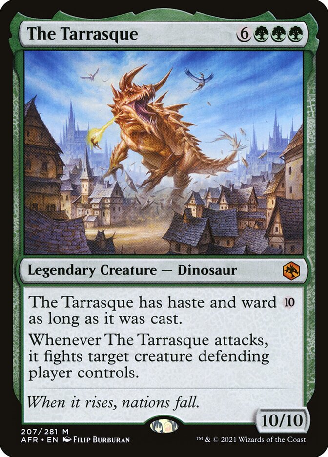 Magic the Gathering Card - The Tarrasque - MTG Circle