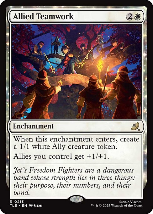 Magic the Gathering Card - Allied Teamwork - MTG Circle