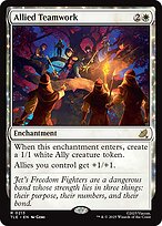 Magic the Gathering Card - Allied Teamwork - MTG Circle