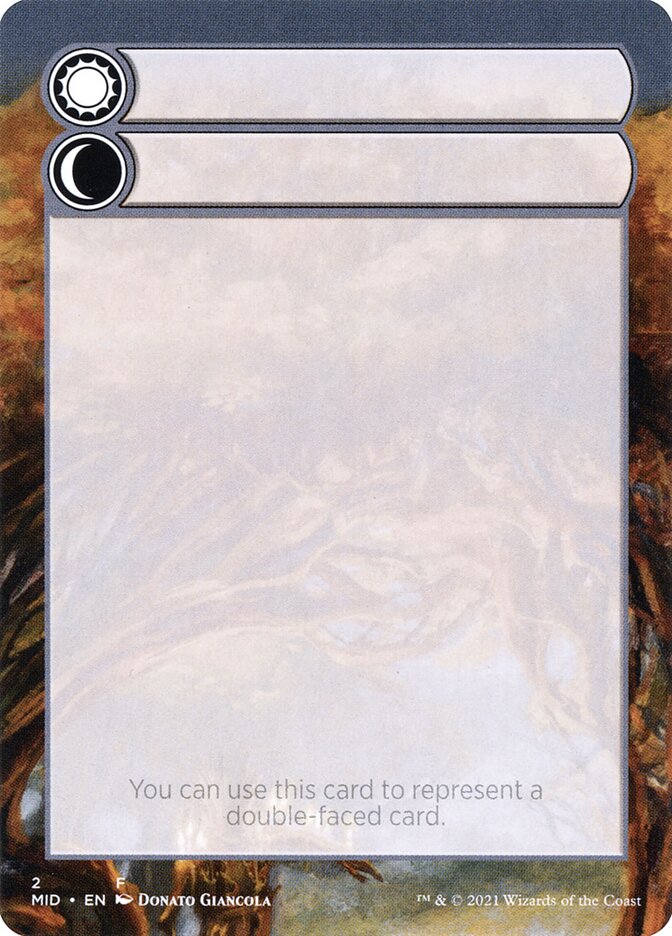 Magic the Gathering Card - Double-Faced Substitute Card - MTG Circle