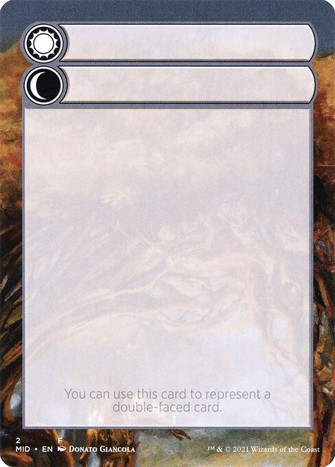 Magic the Gathering Card - Double-Faced Substitute Card - MTG Circle