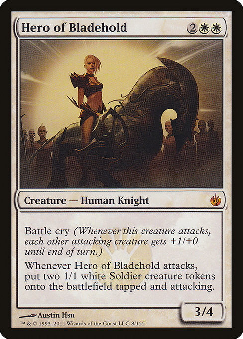 Magic the Gathering Card - Hero of Bladehold - MTG Circle