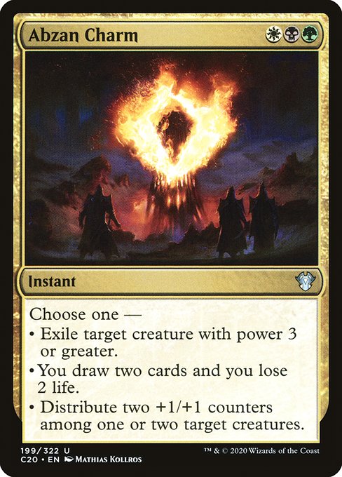 Magic the Gathering Card - Abzan Charm - MTG Circle