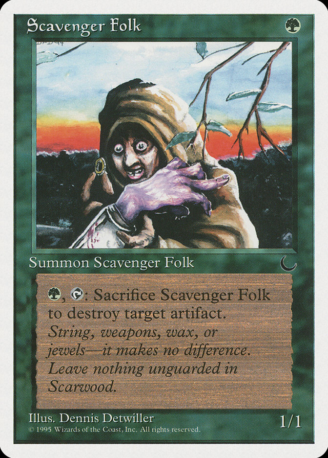 Magic the Gathering Card - Scavenger Folk - MTG Circle