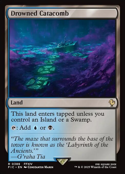 Magic the Gathering Card - Drowned Catacomb - MTG Circle