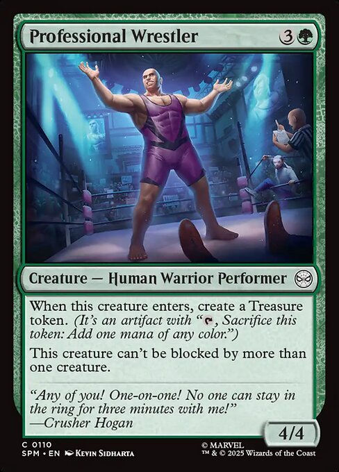 Magic the Gathering Card - Professional Wrestler - MTG Circle