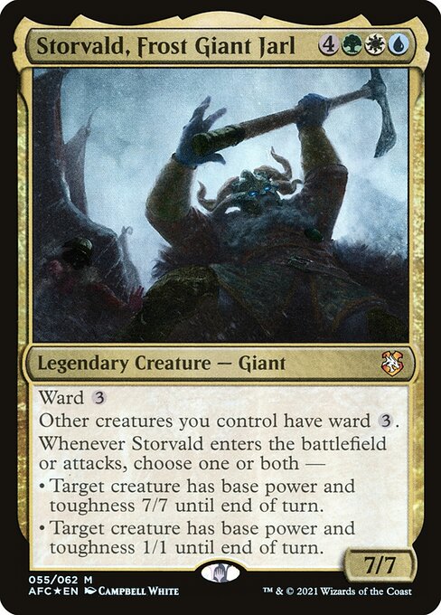 Magic the Gathering Card - Storvald, Frost Giant Jarl - MTG Circle