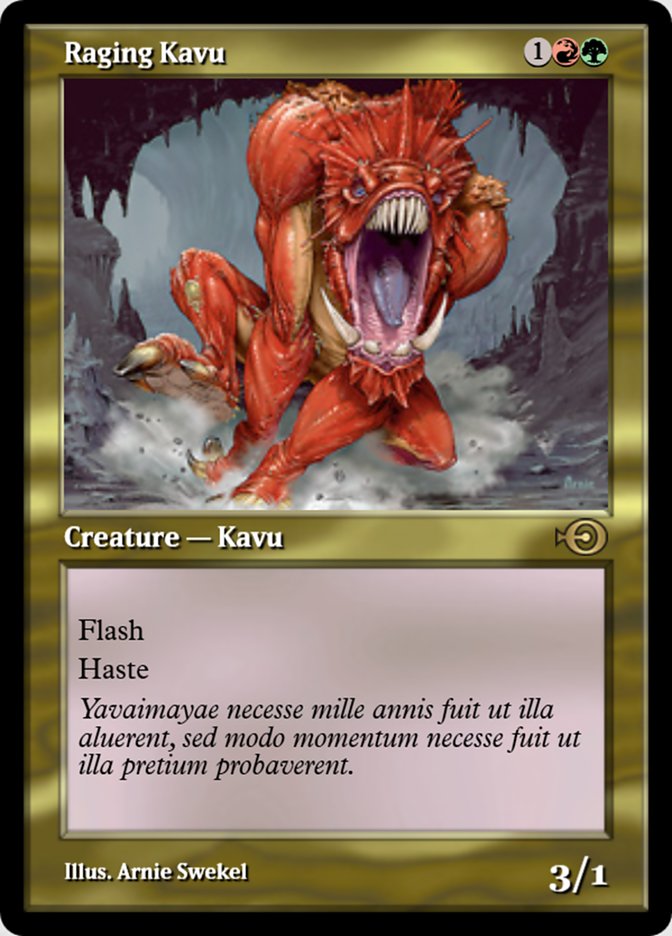Magic the Gathering Card - Raging Kavu - MTG Circle